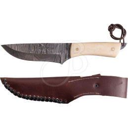 Coltello 39Hunter Damasco Rotwild - Osso Coltello 39Hunter Damasco Rotwild - Osso