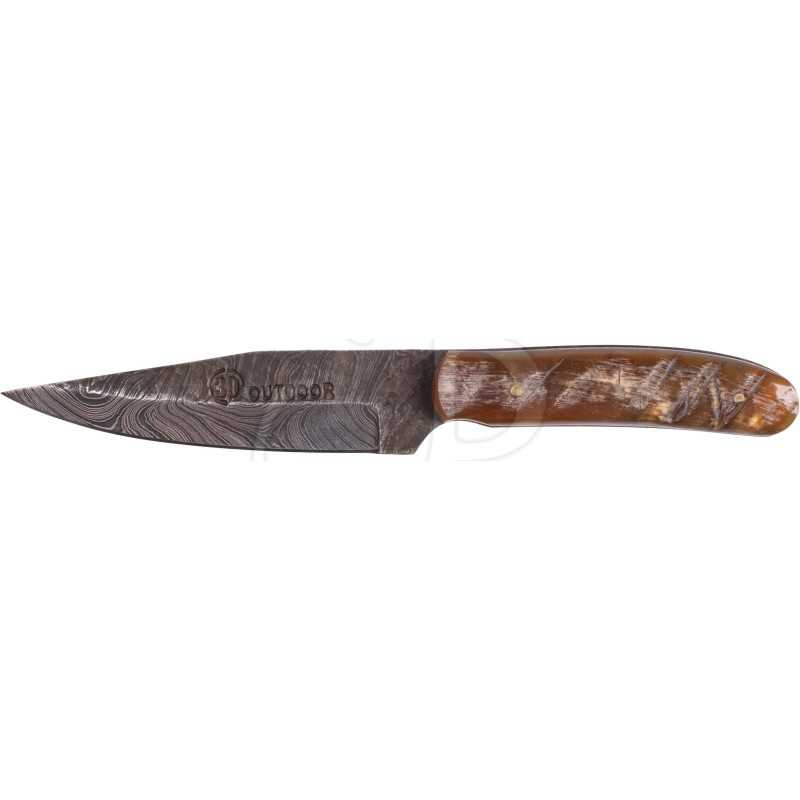 Coltello 39Hunter Damasco Nicker - Corno Coltello 39Hunter Damasco Nicker - Corno