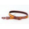 Cinghia fucile cordura arancione e cuoio Buffetteria Spadoni