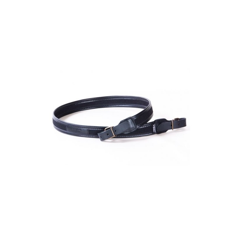 Cinghia fucile cordura nera e cuoio Buffetteria Spadoni Cinghia fucile cordura nera e cuoio Buffetteria Spadoni