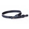 Cinghia fucile cordura nera e cuoio Buffetteria Spadoni