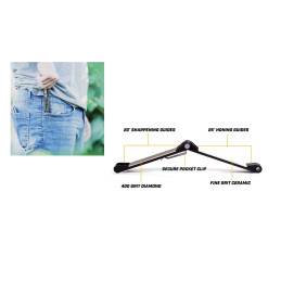 Work Sharp AFFILATORE MANUALE FOLDING FIELD SHARPENER WSEDCFFS-I