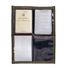 Porta tesserino venatorio in cordura arancione RA RD111