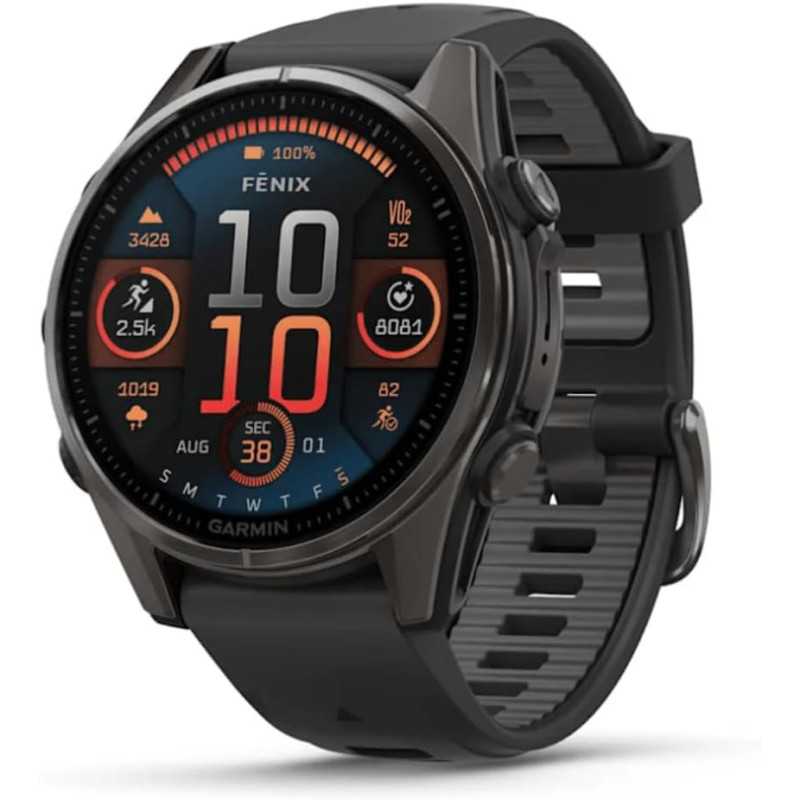 Orologio Garmin fēnix® 8 - 47 mm, AMOLED Black Titanium