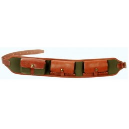 Cartuccera carabina in cordura verde 20 celle e portacaricatore