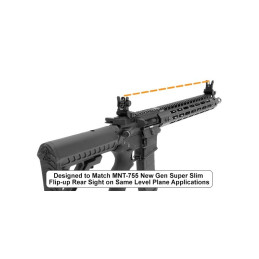 AR15 - Tacca di mira posteriore Flip Up Low Profile - Picatinny AR15 - Tacca di mira posteriore Flip Up Low Profile - Picatinny