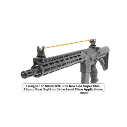 AR15 - Tacca di mira anteriore Flip Up Low Profile - Picatinny AR15 - Tacca di mira anteriore Flip Up Low Profile - Picatinny