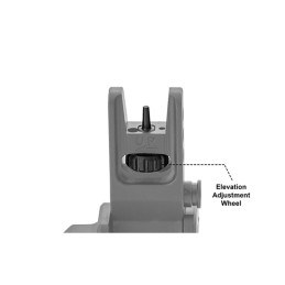 AR15 - Tacca di mira anteriore Flip Up inclinata di 45° - AR15 - Tacca di mira anteriore Flip Up inclinata di 45° -