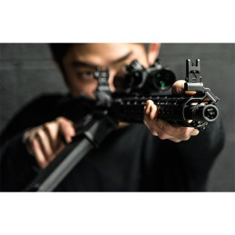 AR15 - Tacca di mira anteriore Flip Up inclinata di 45° - AR15 - Tacca di mira anteriore Flip Up inclinata di 45° -