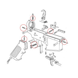 AR15 - KIT Small Spring Set AR15 - KIT Small Spring Set