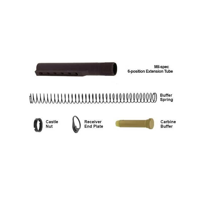AR15 - Tubo per AR15 MIL SPEC a 6 posizioni