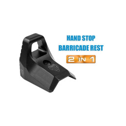 AR15 - AK47 - SUPER SLIM KEYMOD HAND STOP NERO
