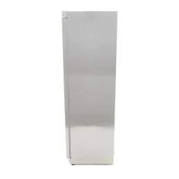 Congelatore verticale MAXIMA 600L - 6 Ripiani fissi - Inox