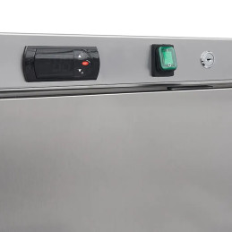 Congelatore verticale MAXIMA 600L - 6 Ripiani fissi - Inox