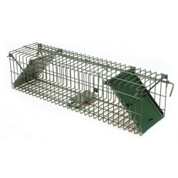 Trappola a scatto per nutrie e volpi a due entrate 120 x 30 x 32