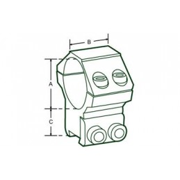 Anelli base Weaver diametro 30 mm. 