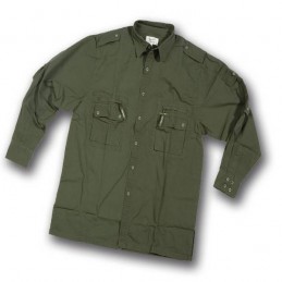 Camicia Blatex in cotone rip-stop verde