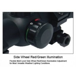 Punto rosso verde D.30 MM con attacco weaver L. 