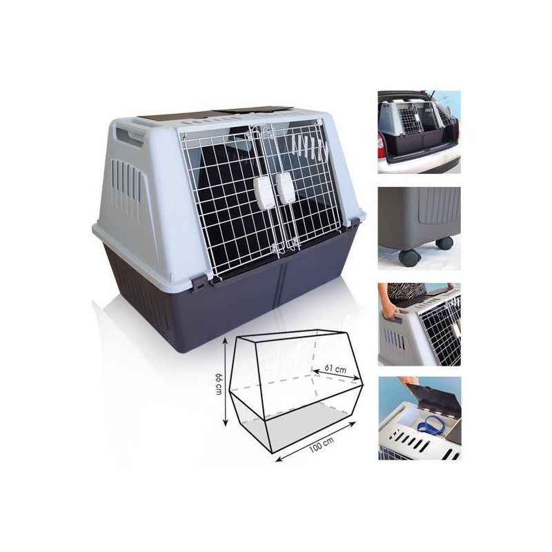 Trasportino Per Auto Doppio 100 X 61 X 66 Cm In Trasportini Per Cani