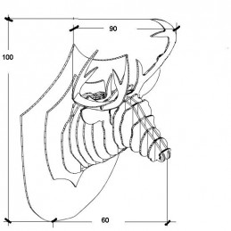 Trofeo di cervo 6,1 Kg Trofeo di cervo 6,1 Kg