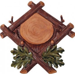 Scudetto per cinghiale bicolore inciso