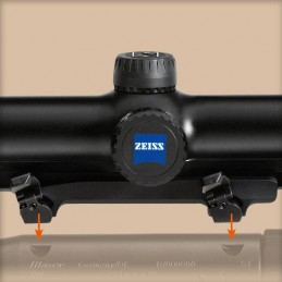 Attacco alto Blaser per canocchiali Leica e Zeiss con scina ZM